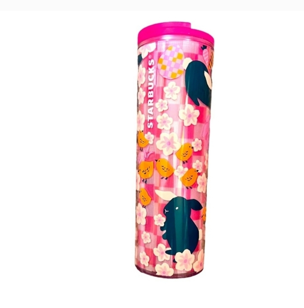 Starbucks 16 0z Spring Tall Tumbler with closing lid NWT